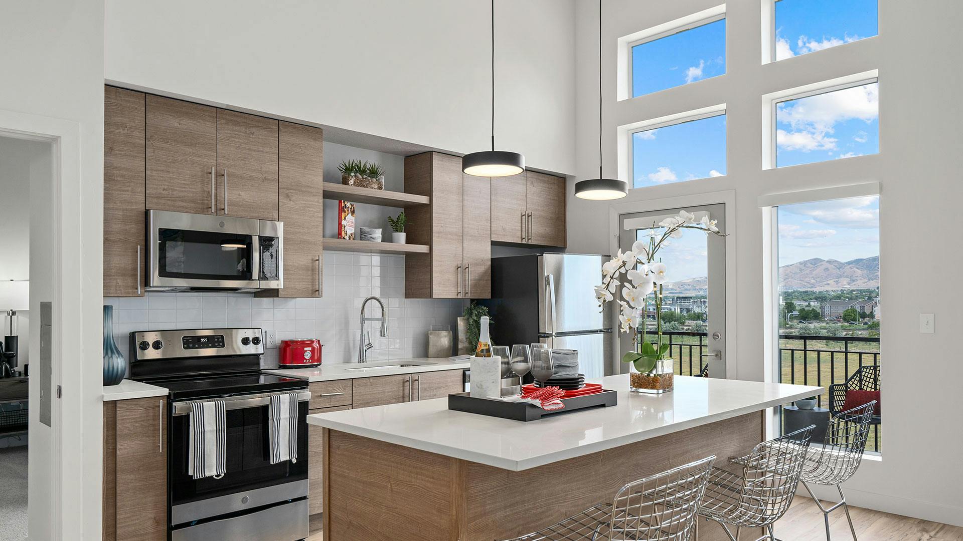 Model Apartment Kitchen at Ely at American Fork