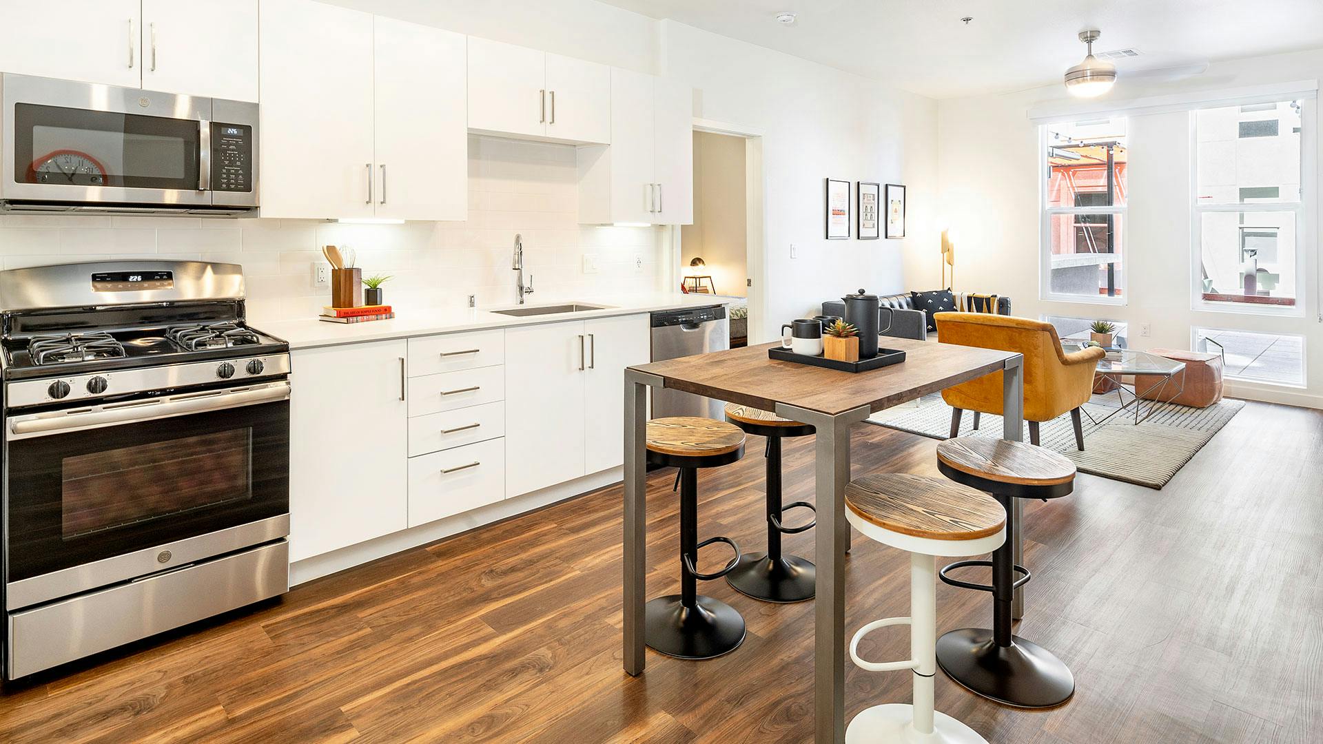 Model Kitchen at Ely on Fremont - Downtown Las Vegas Apartments