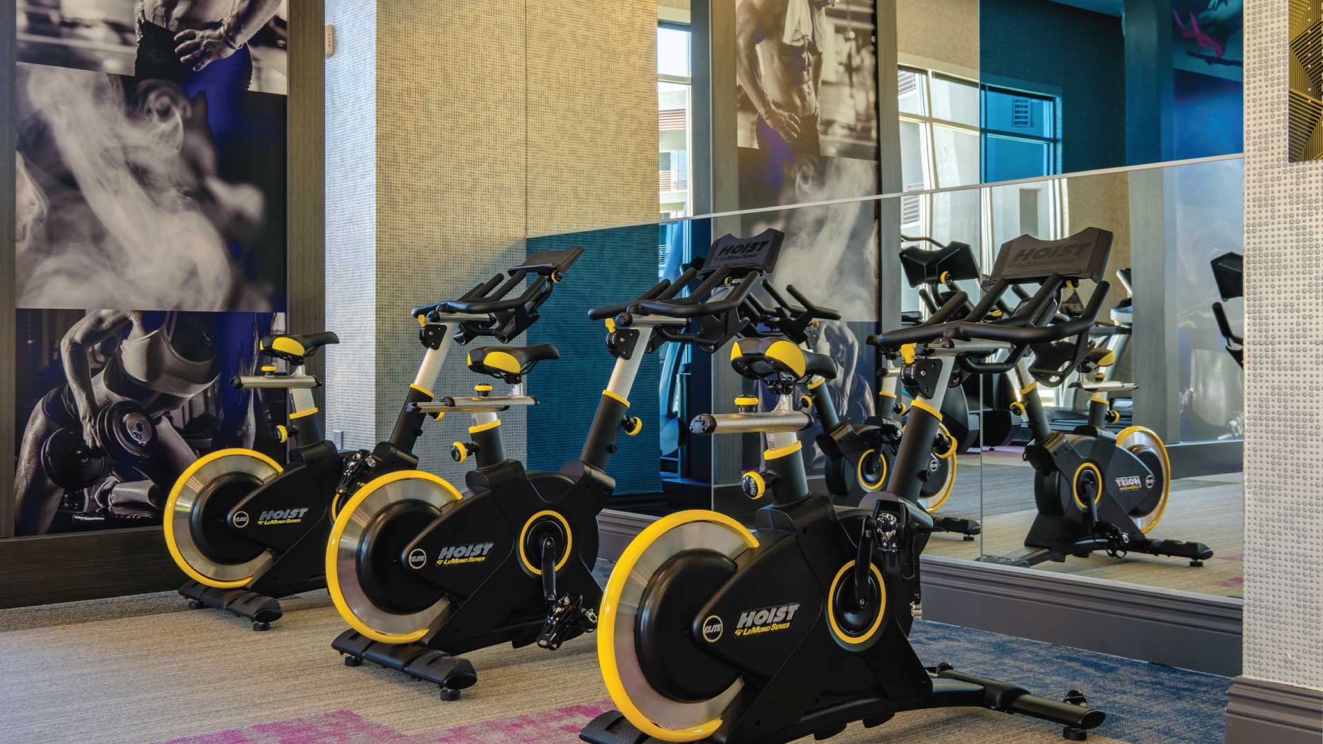 Bikes at Elysian at Centennial Hills' Fitness Center