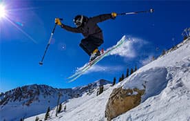 Man Skiing