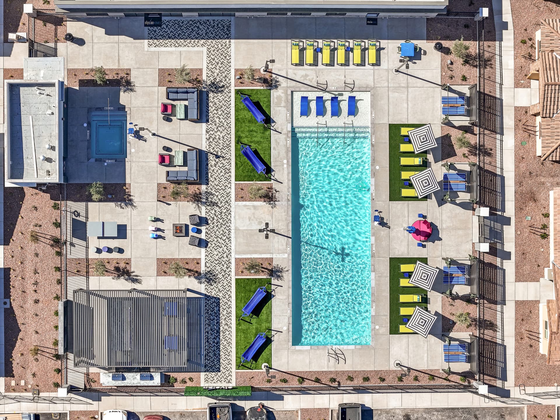 Elysian Homes at Cadence resort style pool