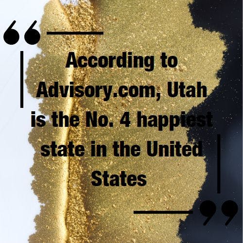 Utah No. 4 Happiest State