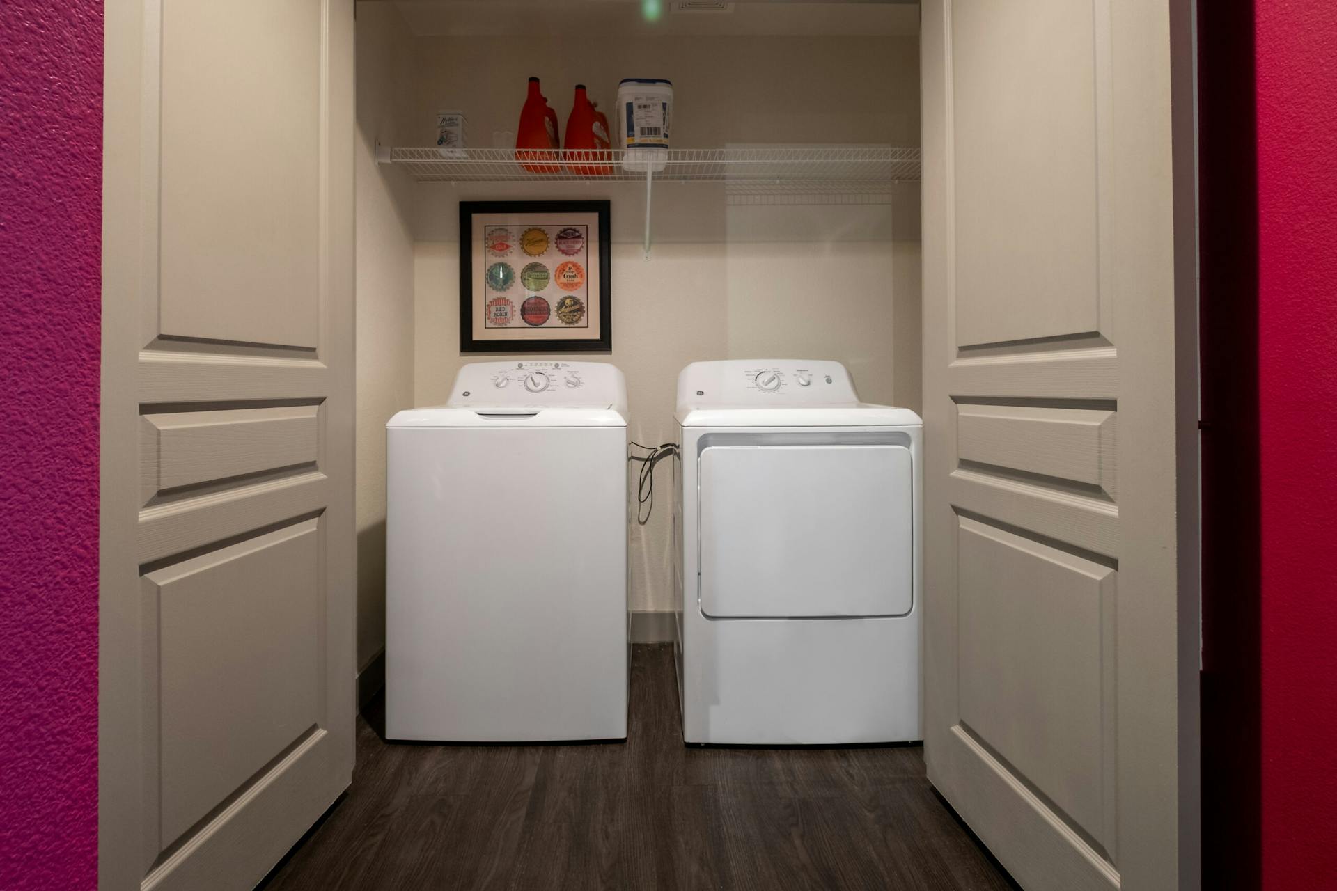 Elysian living washer & dryer in closet