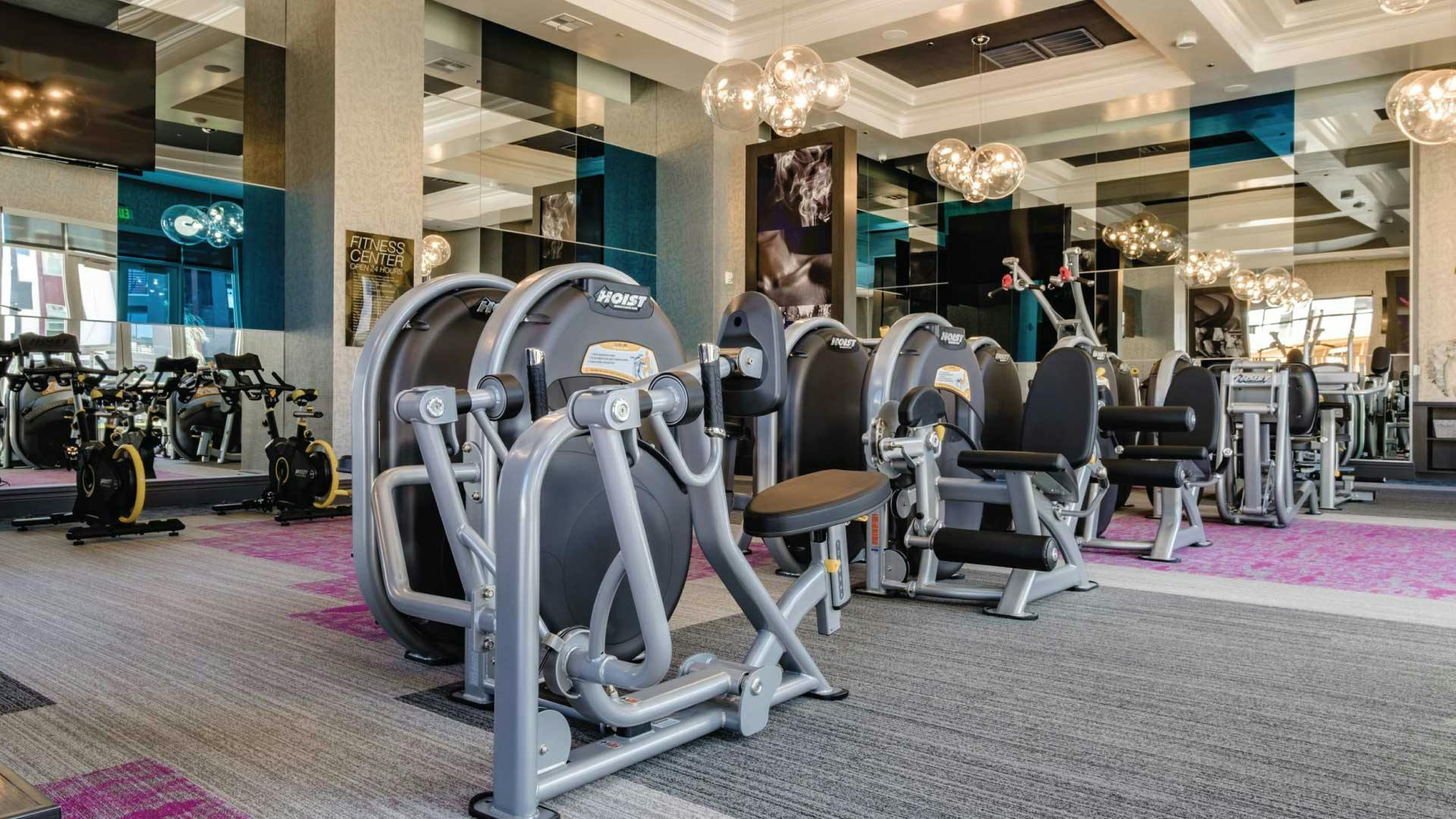 Fitness center at Elysian at Centennial Hills