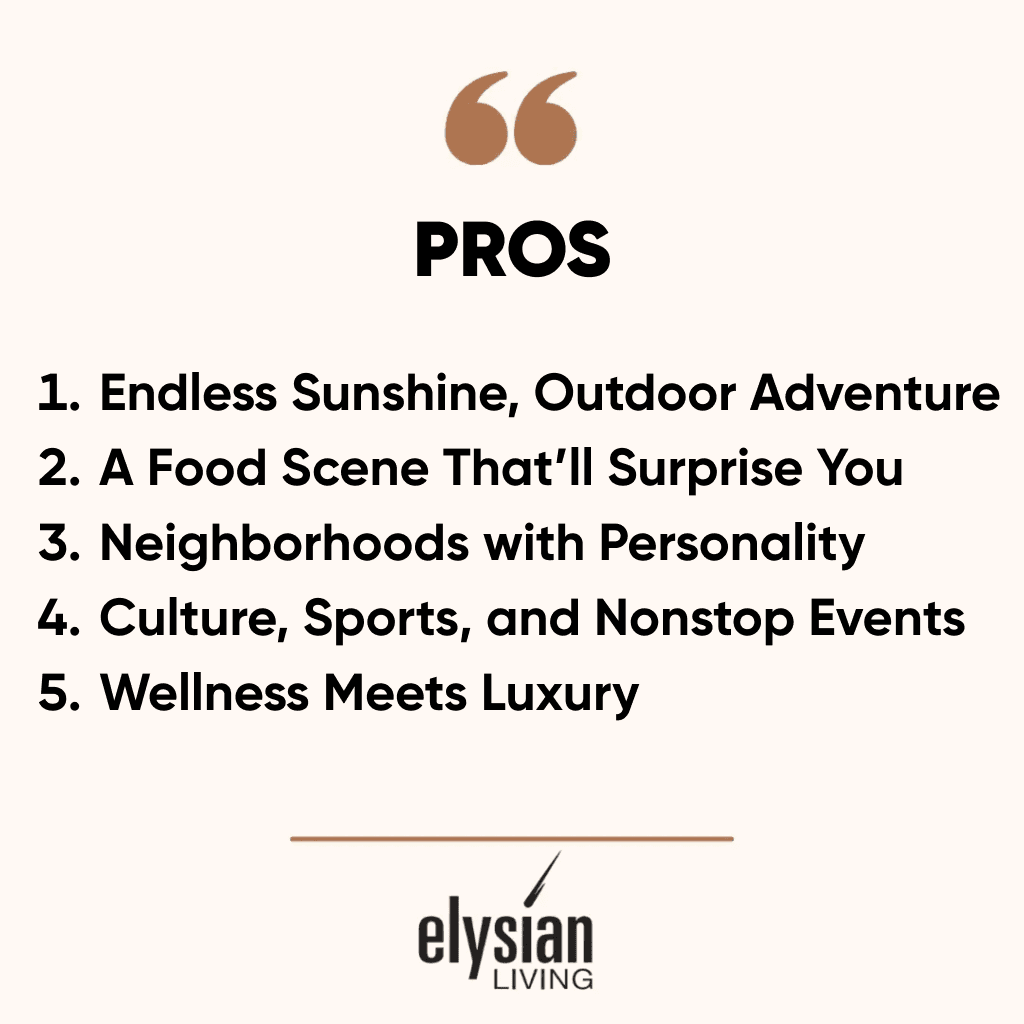 Honest Pros and Cons of Living in Las Vegas Grpahic